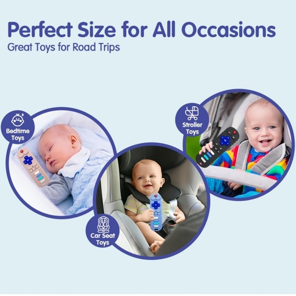 NEW Baby Teether Toys - TV Remote Control Shape Silicone Toddler Teething Toys - Picture 2 of 9